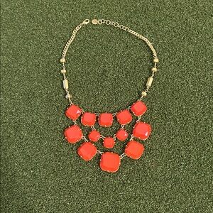 Stella & Dot Gold and Red Necklace